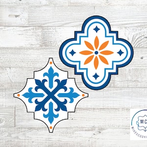 Moroccan Mosaic Tile 2-Piece Set Cookie Cutters