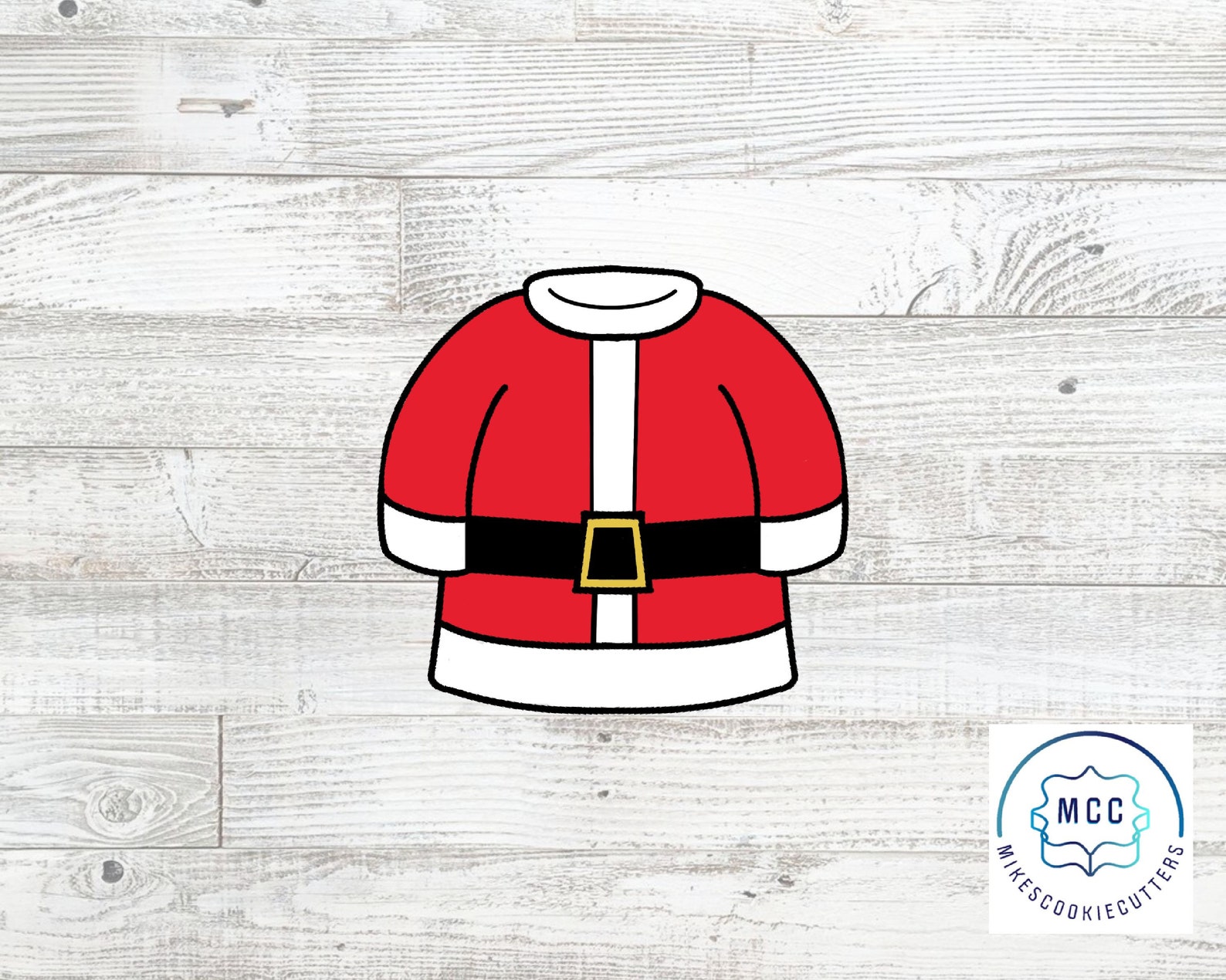 Santa Claus Jacket Coat Christmas Cutter | Etsy