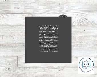 United States Constitution We The People Stencil