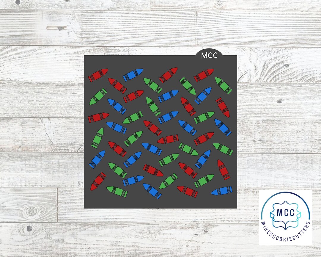 Three Piece Crayon Stencil Set - Etsy