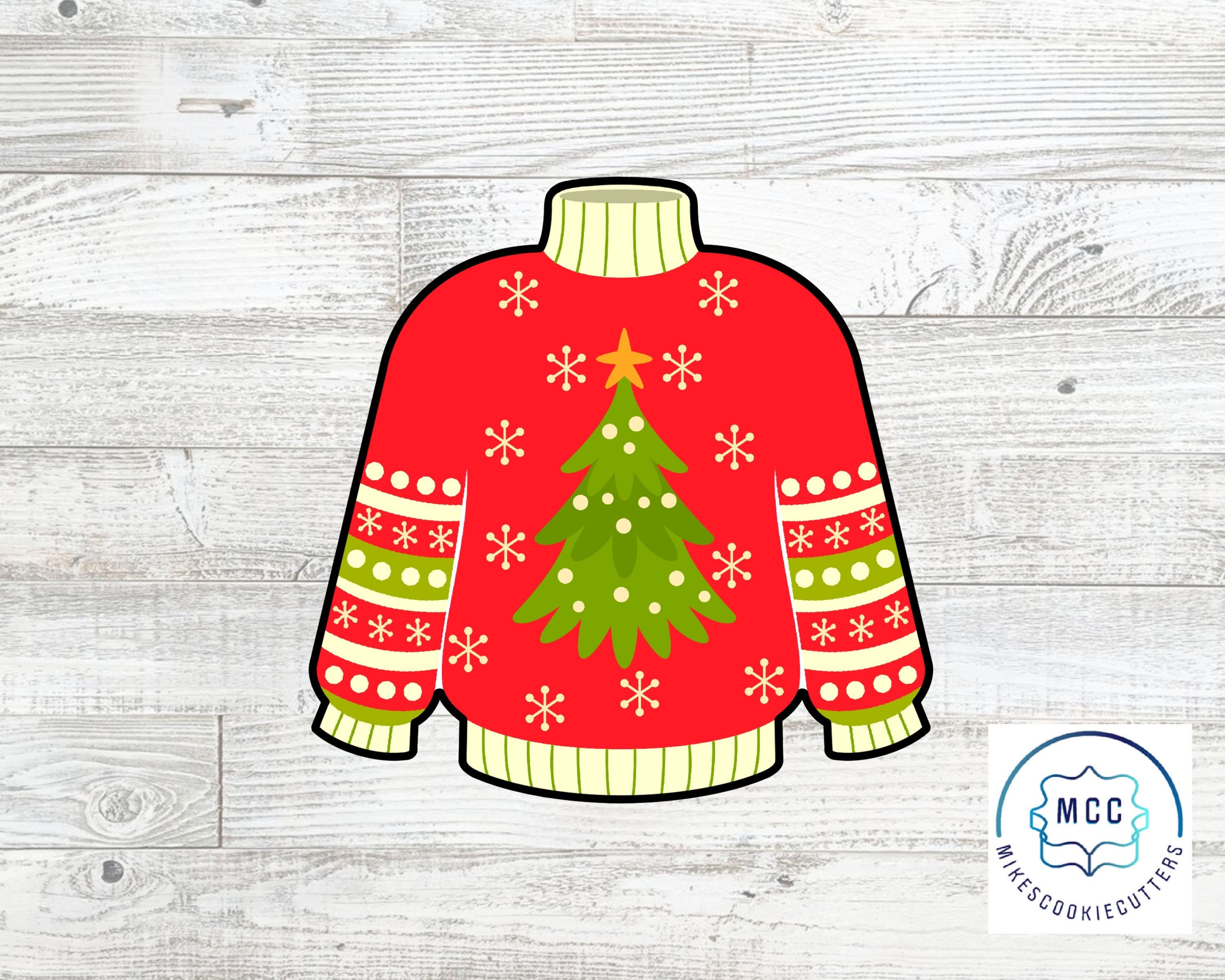 Ugly Christmas Turtleneck Sweater 