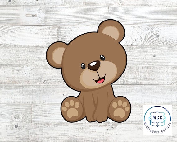 Teddy Bear Cookie Cutter | Stamp | Stencil #1
