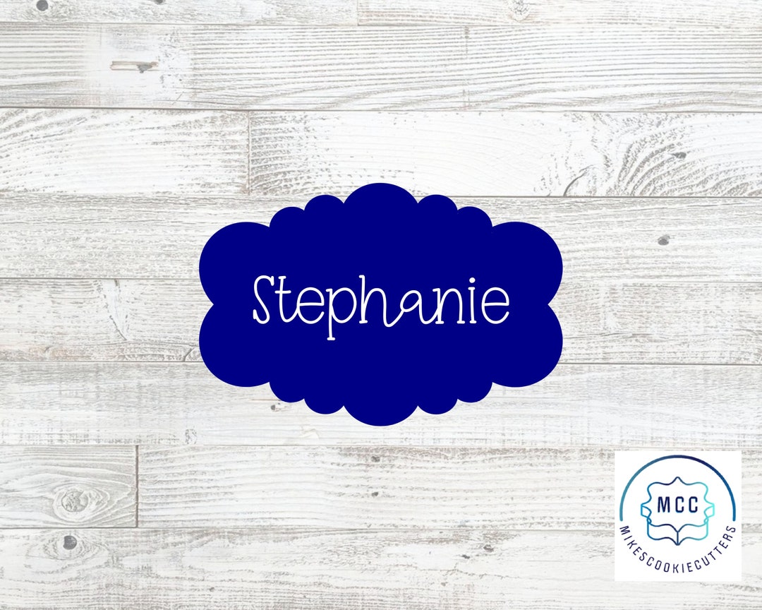 Plaque Cookie Cutter stephanie Etsy