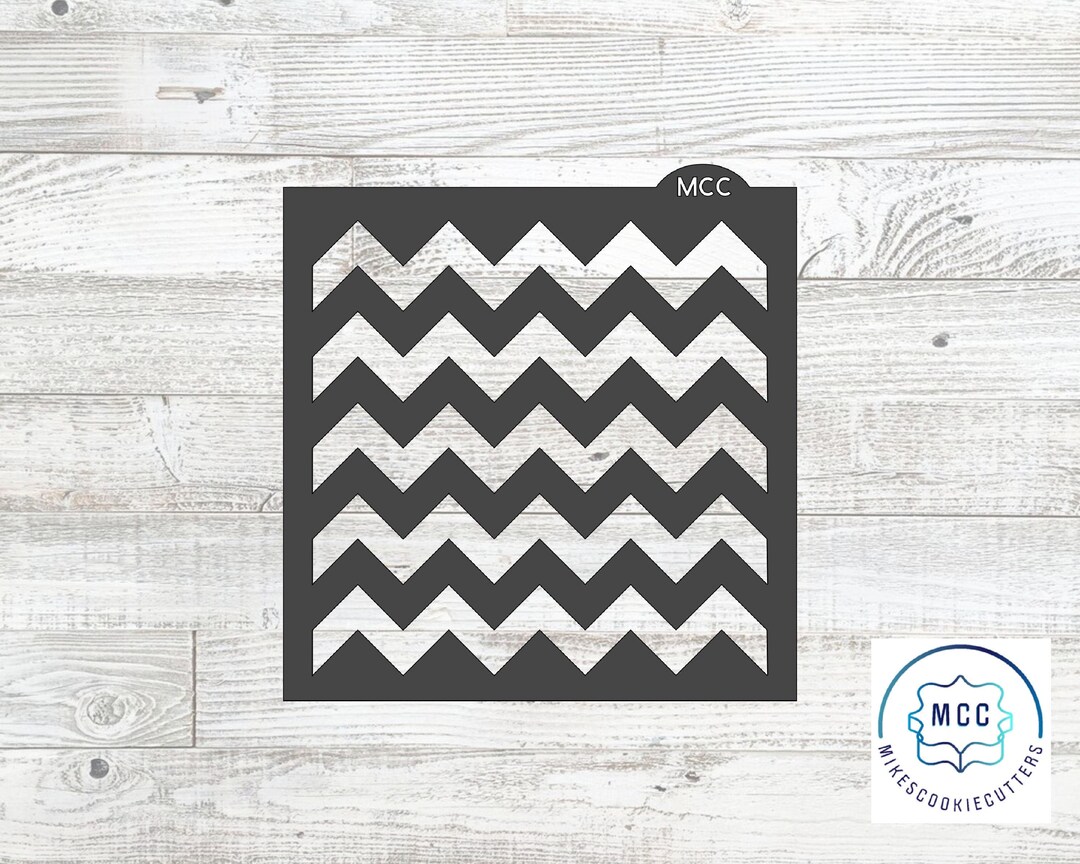 Large Chevron Pattern Stencil - Etsy