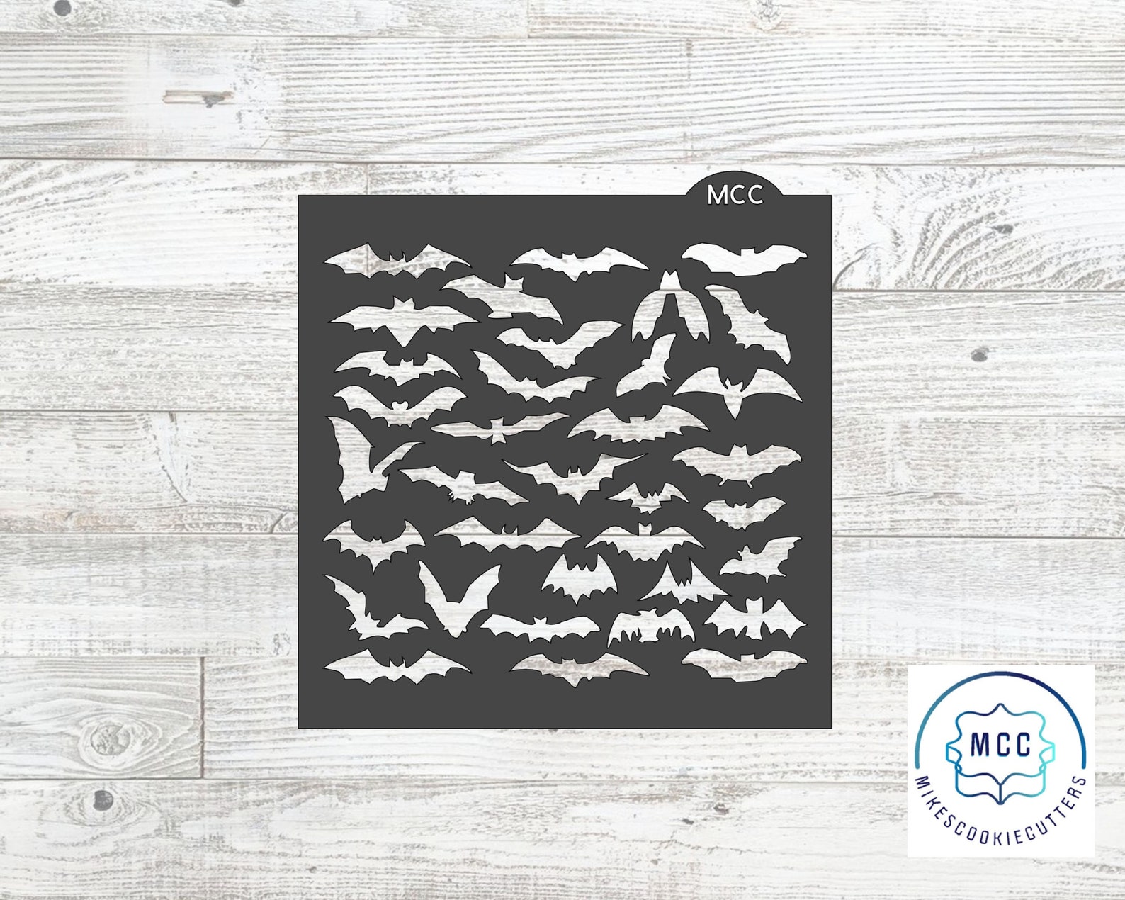 Random Bat Design Random Bats Stencil - Etsy