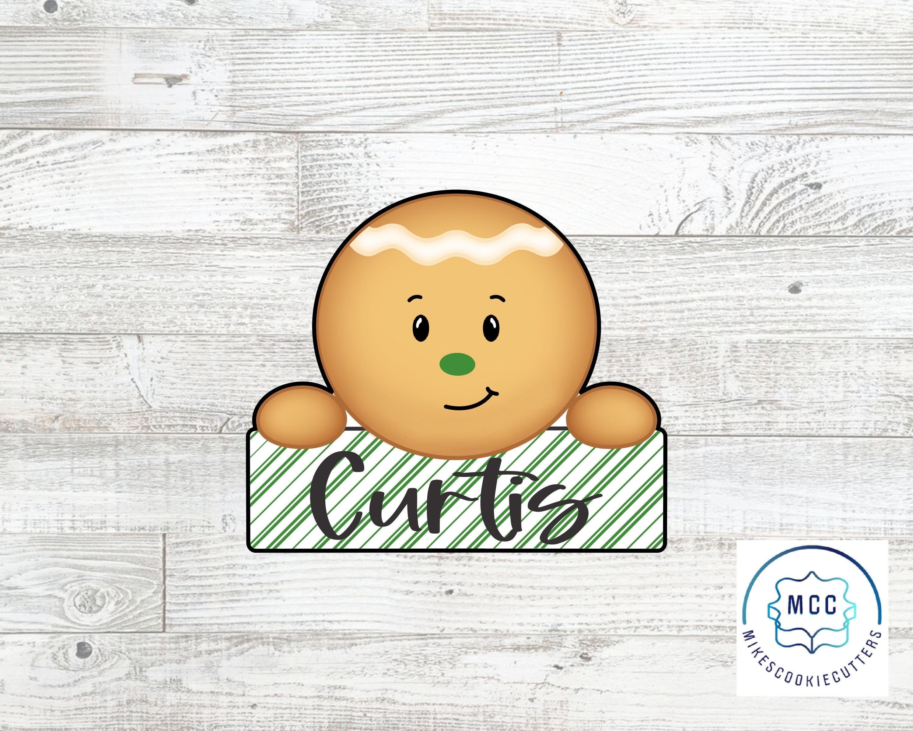 Gingerbread Christmas Plaque Cookie Cutter - Etsy, image size:3000x2400