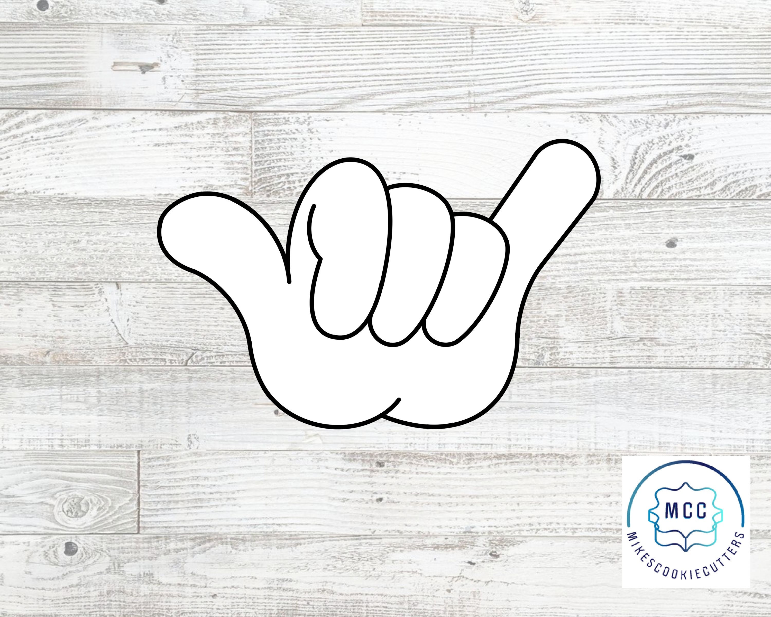 Shaka Hang Loose Sign Language Hand Cookie Cutter - Etsy