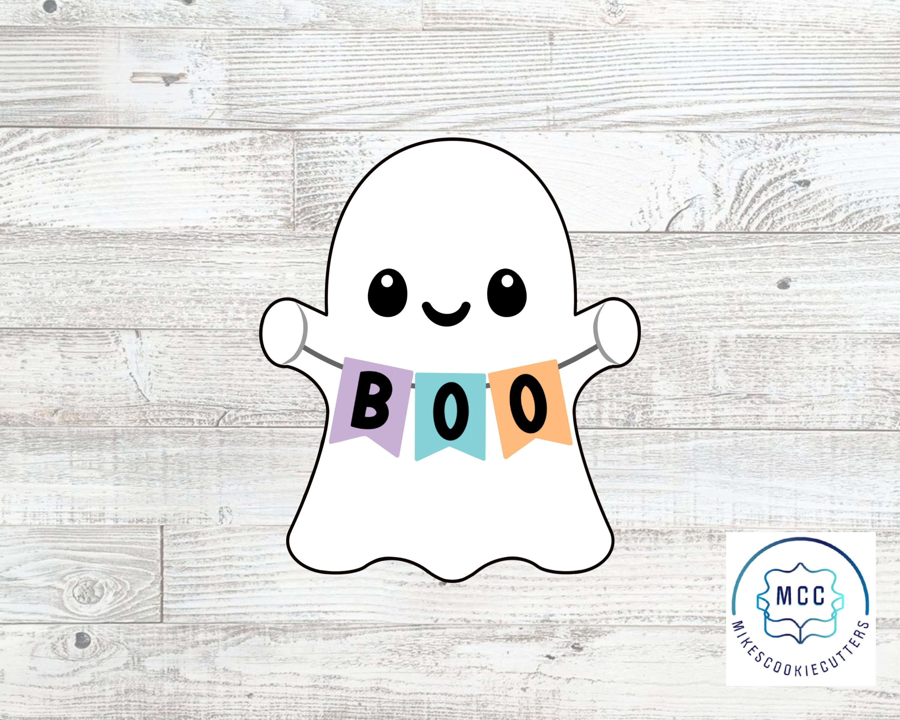 Ghost Holding Banner Cookie Cutter - Etsy