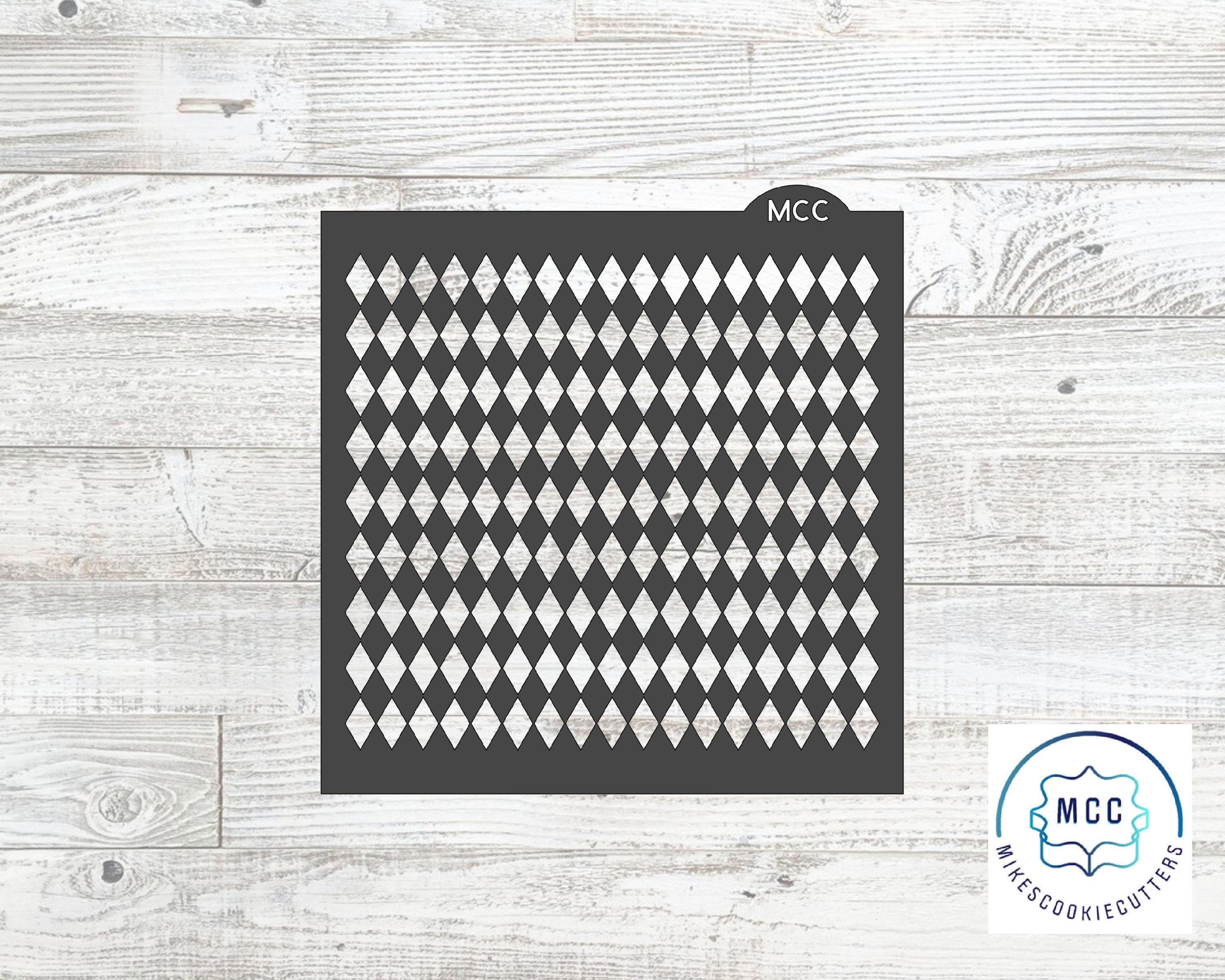 Small Harlequin Diamond Stencil - Etsy, image size:3000x2400