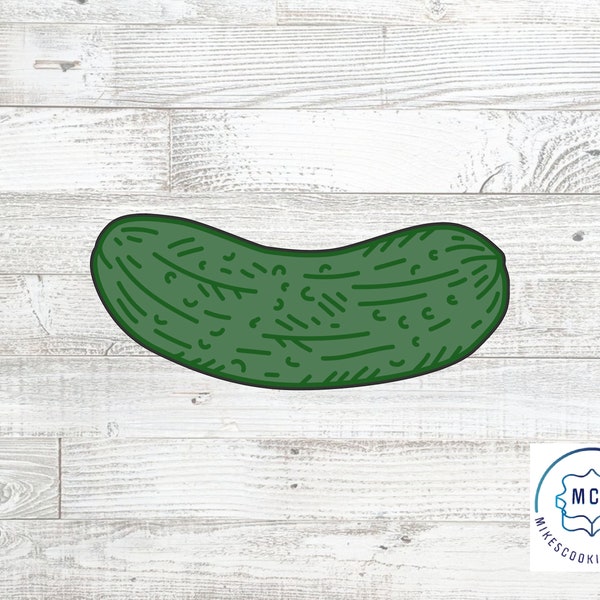 Pickle Cookie Cutter Etsy