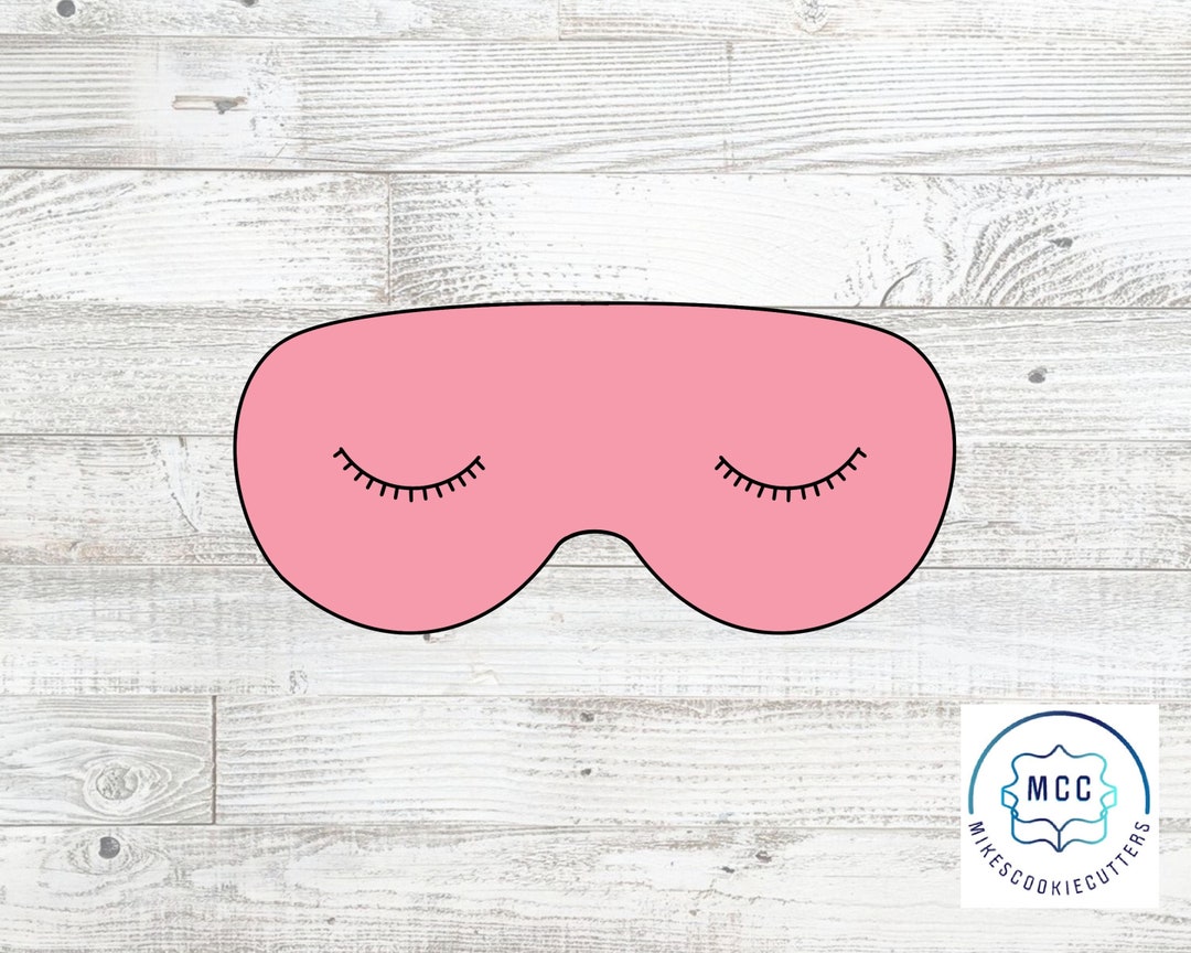 Spa Sleep Mask Cookie Cutter Etsy