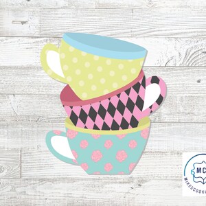 Wonderland Tea Cups Cookie Cutter