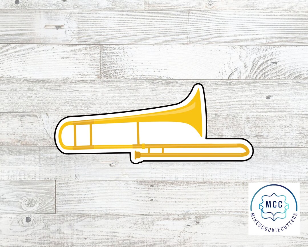 Trombone Marching Band Musical Instrument Cookie Cutter Etsy