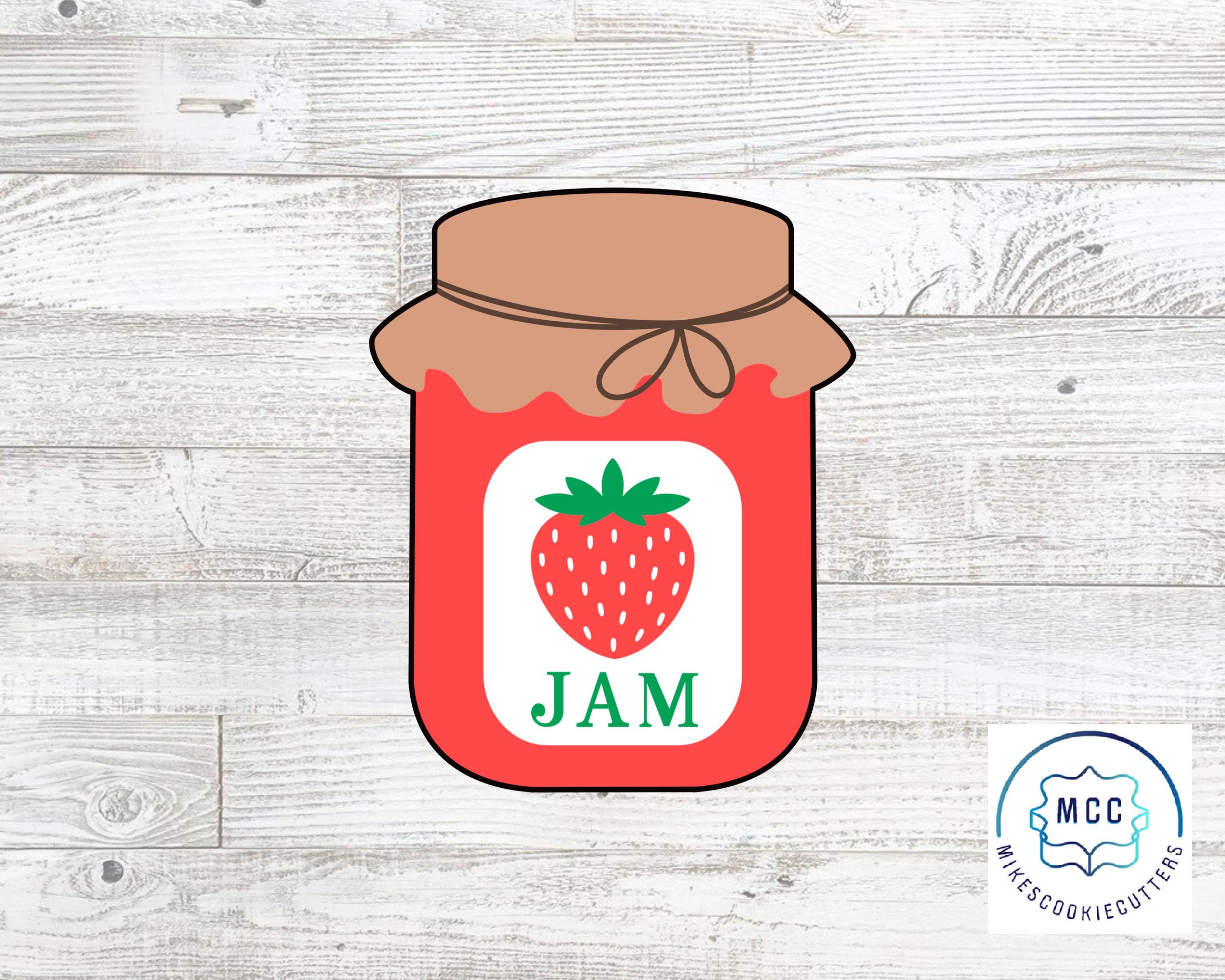 Jam Jelly Jar Cookie Cutter