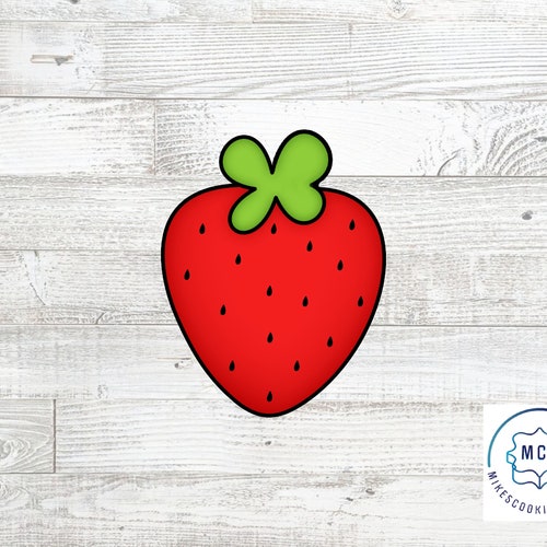 Strawberry Basket Cookie Cutter Etsy