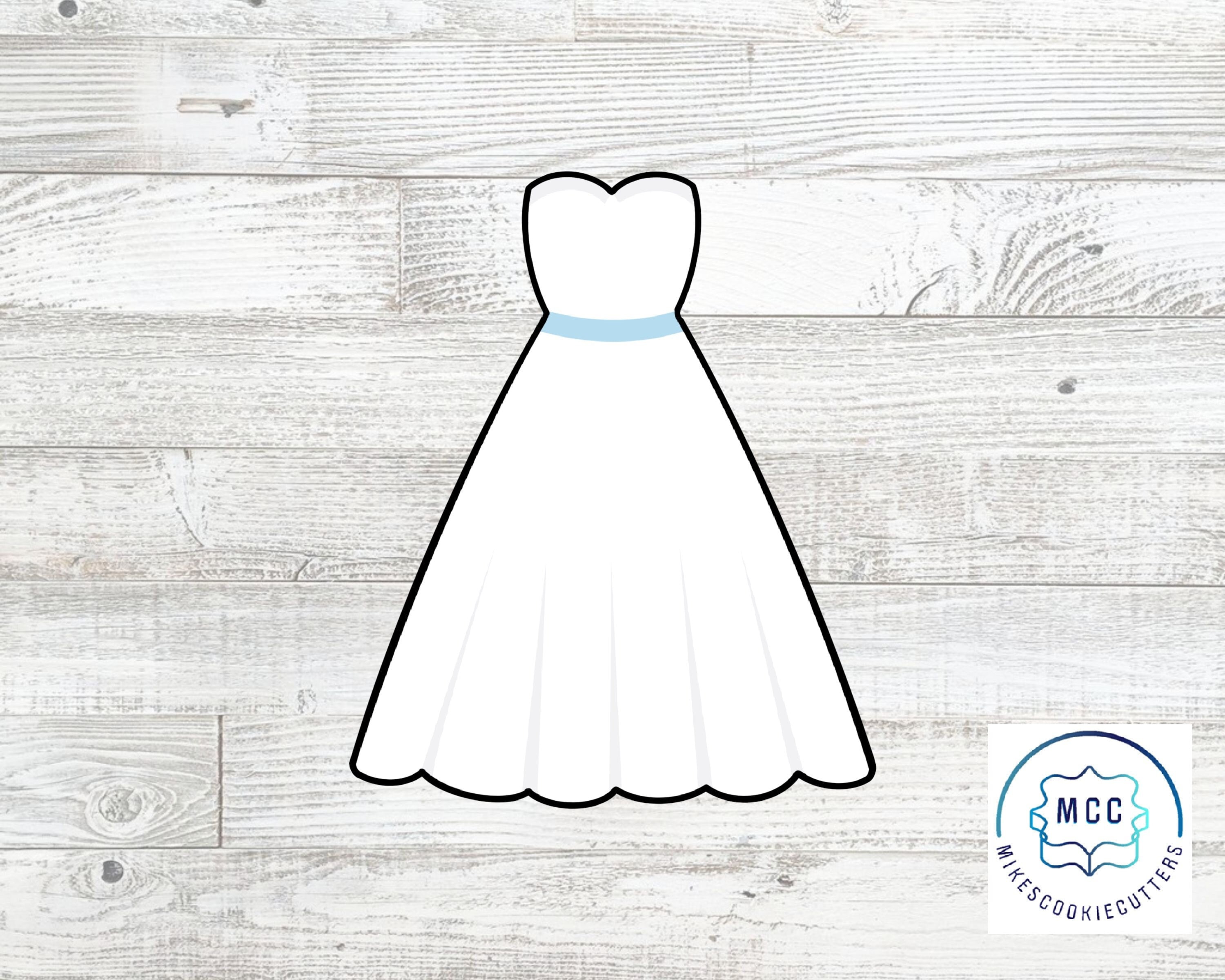 Wedding Bridesmaid Dress Cookie Cutter