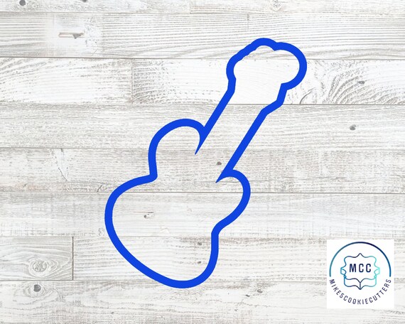 Electric Guitar Cookie Cutter Bake Musical Stringed