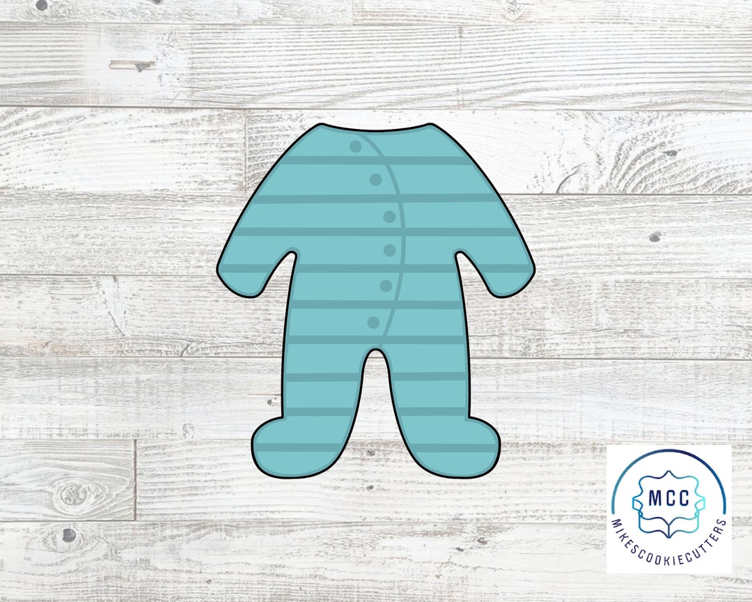Baby Footie Pajamas Cookie Cutter Etsy