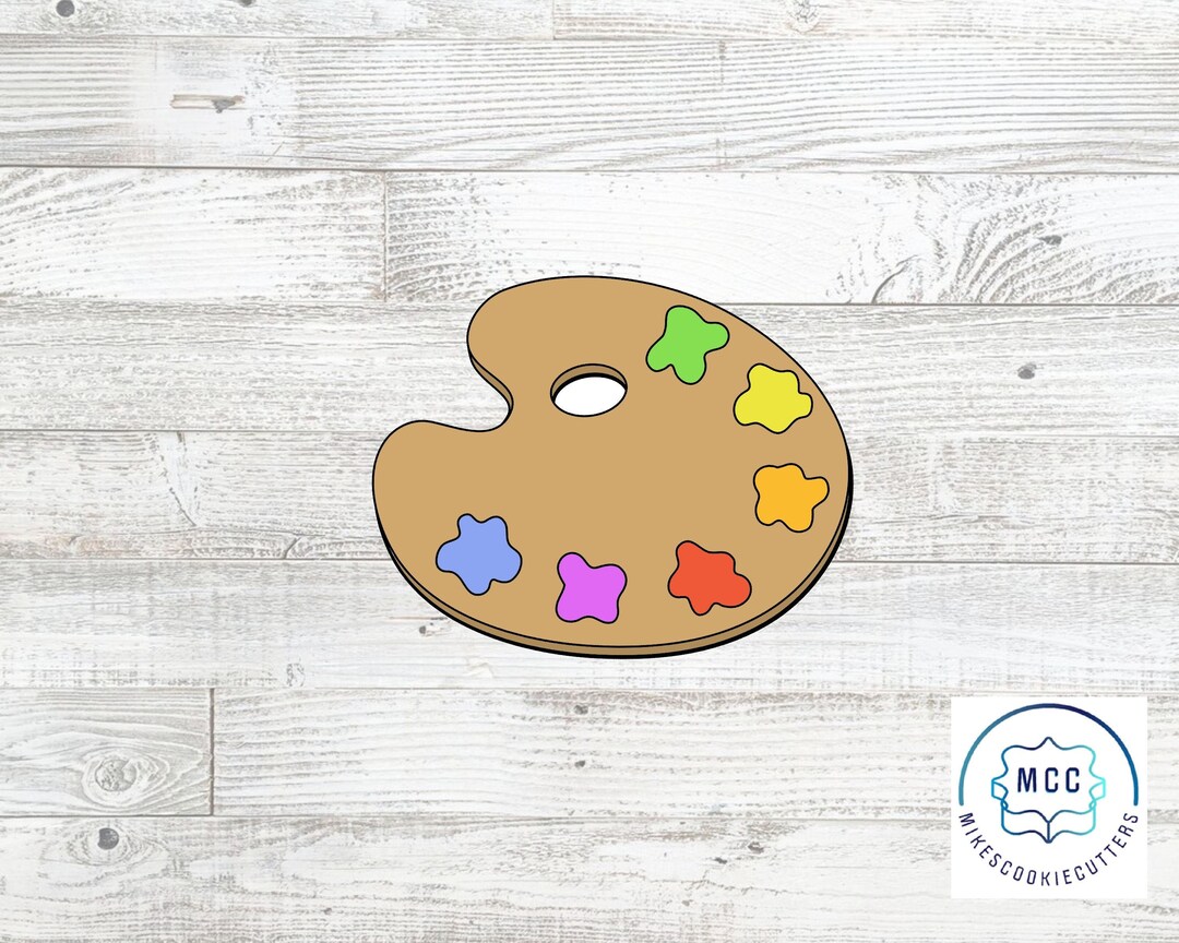Paint Palette Cookie Cutter Etsy