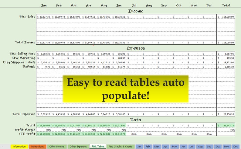 Small Business Bookkeeping Spreadsheet Excel Bookkeeping | Etsy