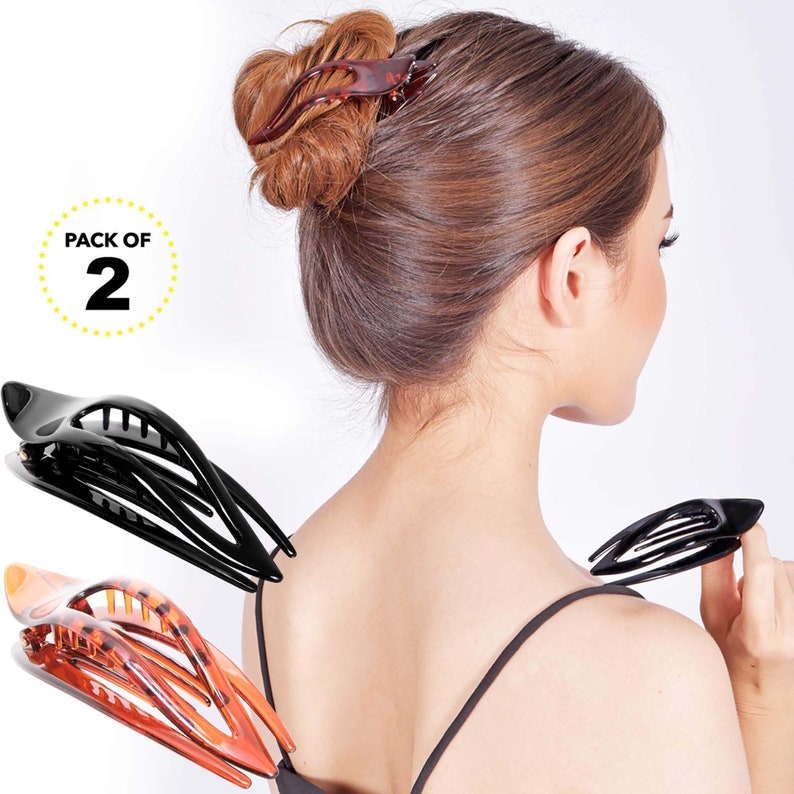 2PCS Of Curved Hair Clips NonSlip Strong Holding Comfortable Etsy