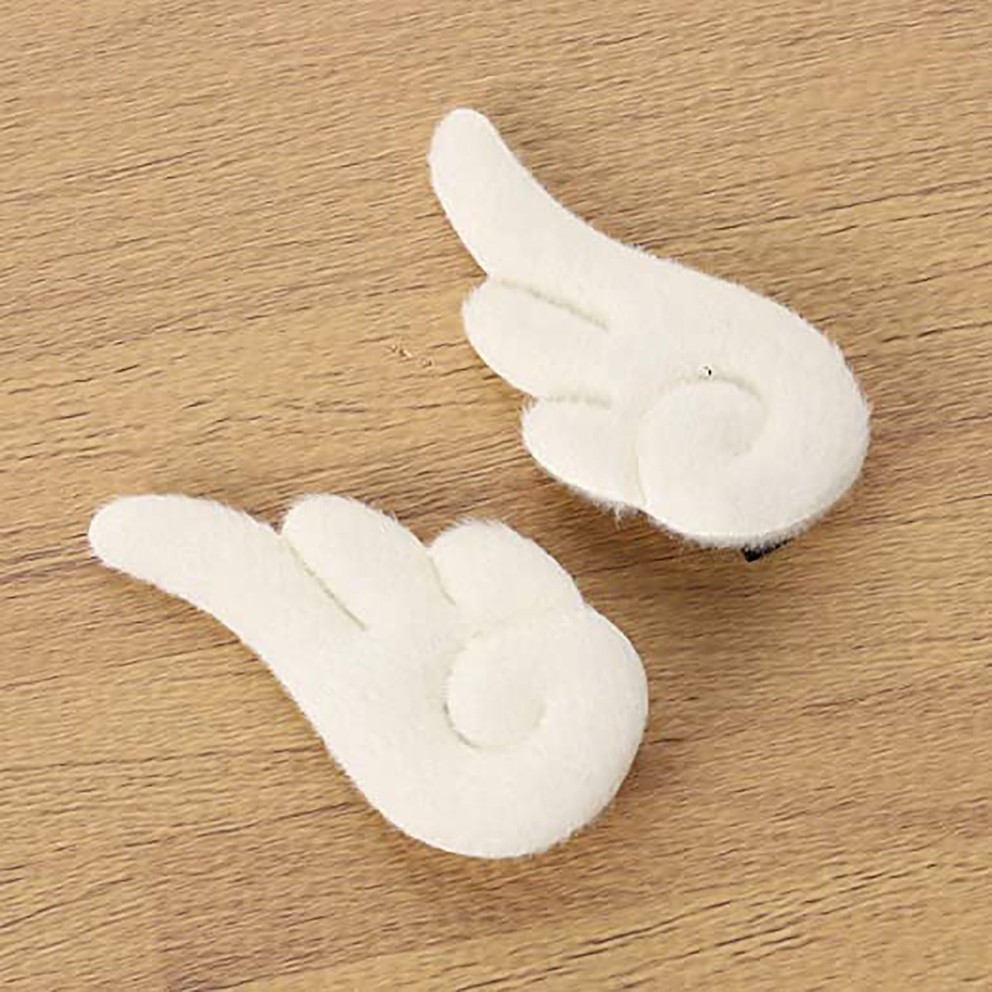 Angel Wings Hair Clip Felt Hair Clip White Wing Hair Clip Etsy