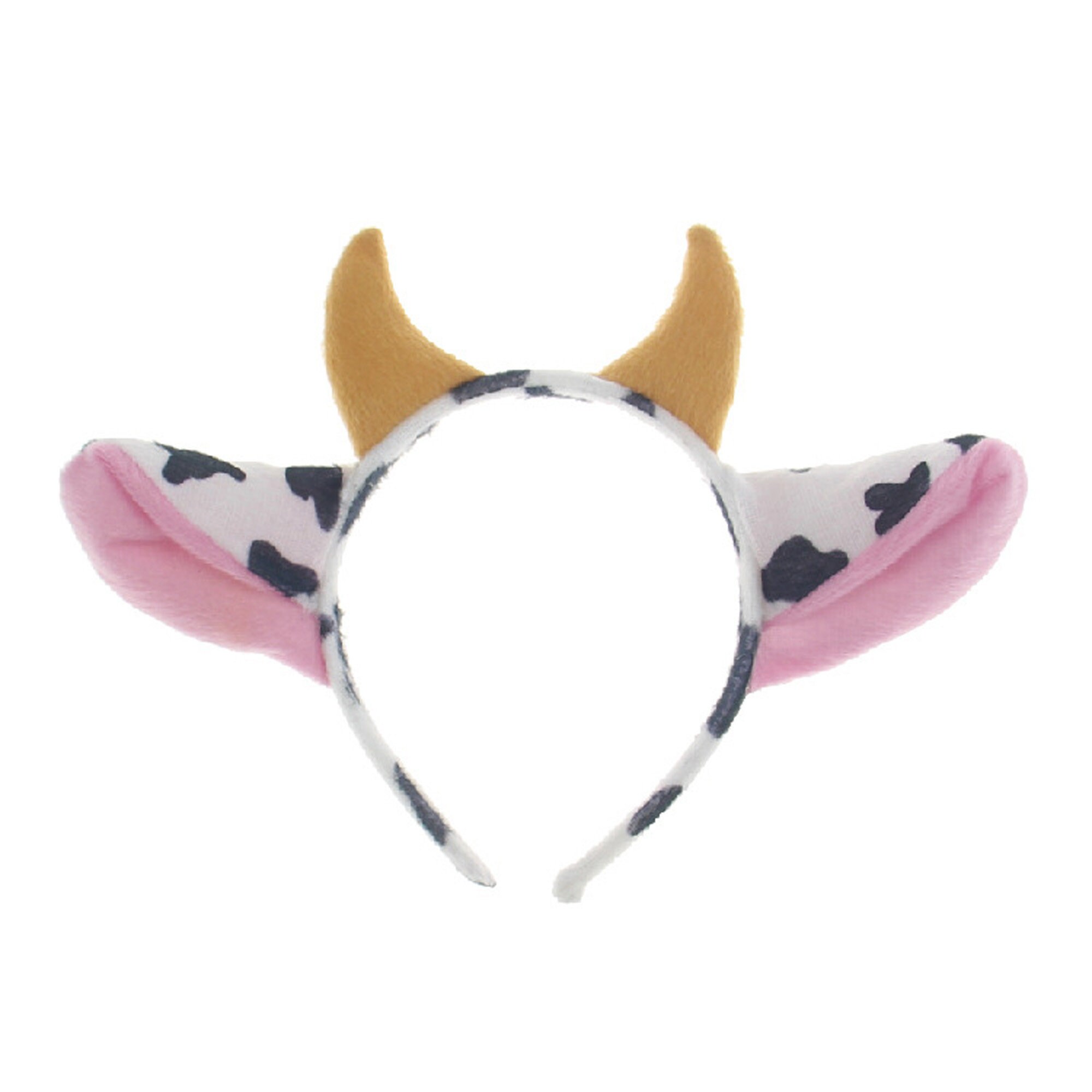 Strawberry Cow Ears Pink Spotted Cow Ears Easter Headband Etsy