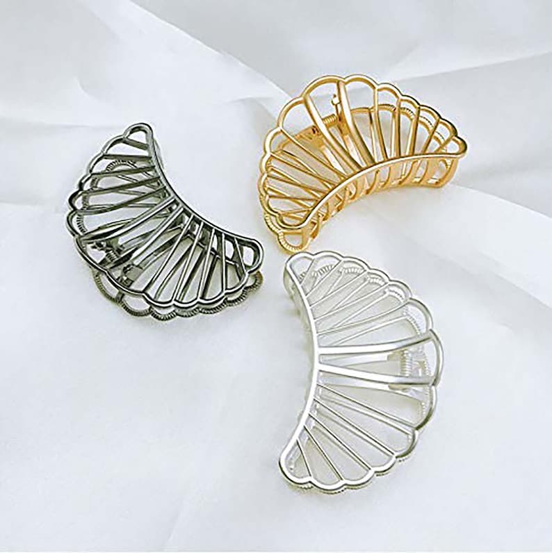 Hair Claw Clips Clutcher Large Metal No Slip Hair Claw Clips Etsy