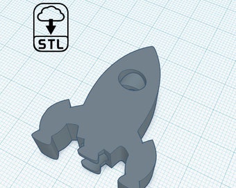 Rocket Straw Topper STL Download for 3D Printing, Staw Buddies STL
