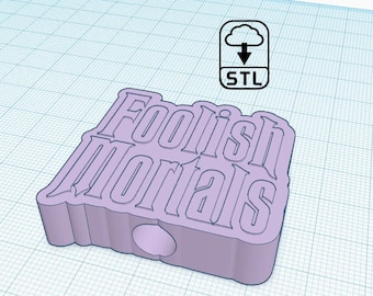 Foolish Mortals Straw Topper STL Download for 3D Printing, Straw Buddies STL