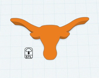 Texas Longhorn Stroh Topper STL Download für 3D-Druck, Staw Buddies STL