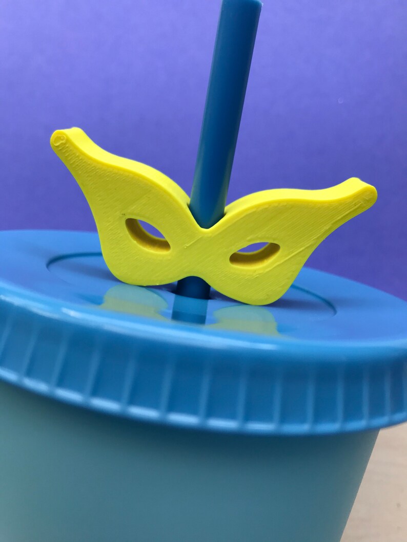 mardi gras straw topper