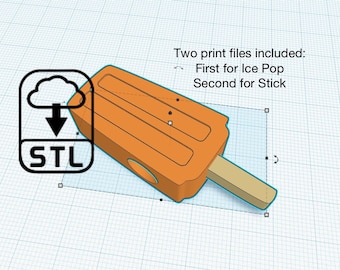 Ice Pop Straw Topper STL Download for 3D Printing, Staw Buddies STL