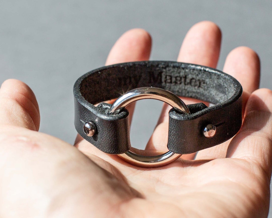 BDSM Submissive Bracelet, Male Slave Jewelry, Personalized Gift for Sub