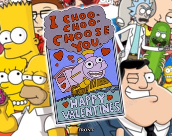 DIY PRINTABLE I Choo-Choo-Choose You Valentines Day (Digital Download)