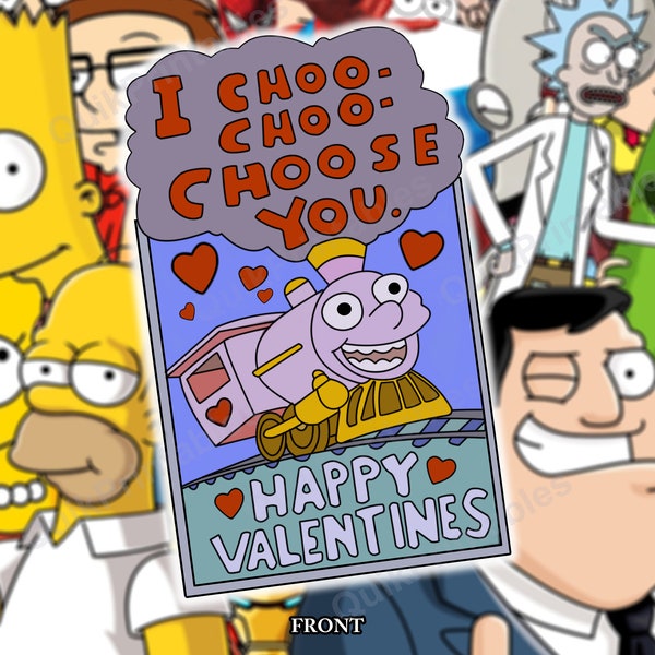 DIY PRINTABLE I Choo-Choo-Choose You Valentines Day (Digital Download)