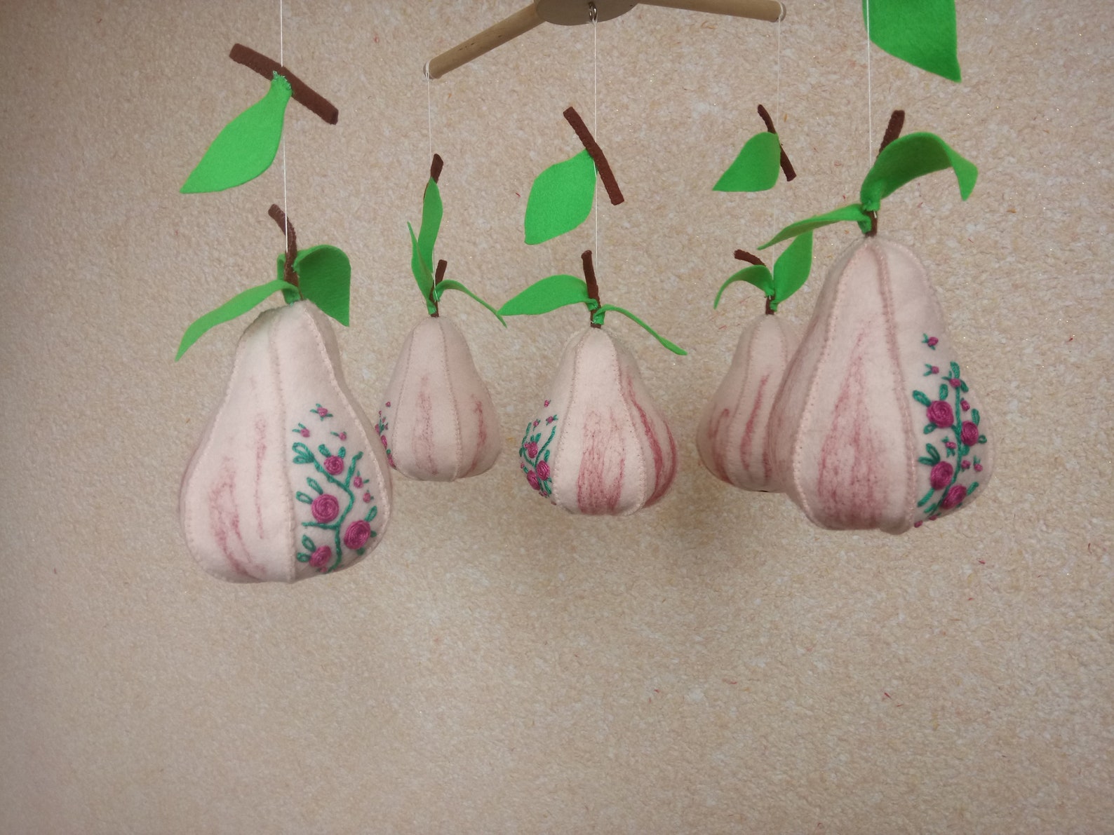 Baby mobile fruits Fruit nursery decor Etsy