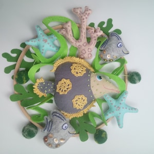 Ocean Baby Mobile, Sea life Mobile, Fish mobile