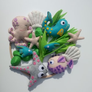 Ocean mobile, Sea Creatures Mobile, Fish mobile