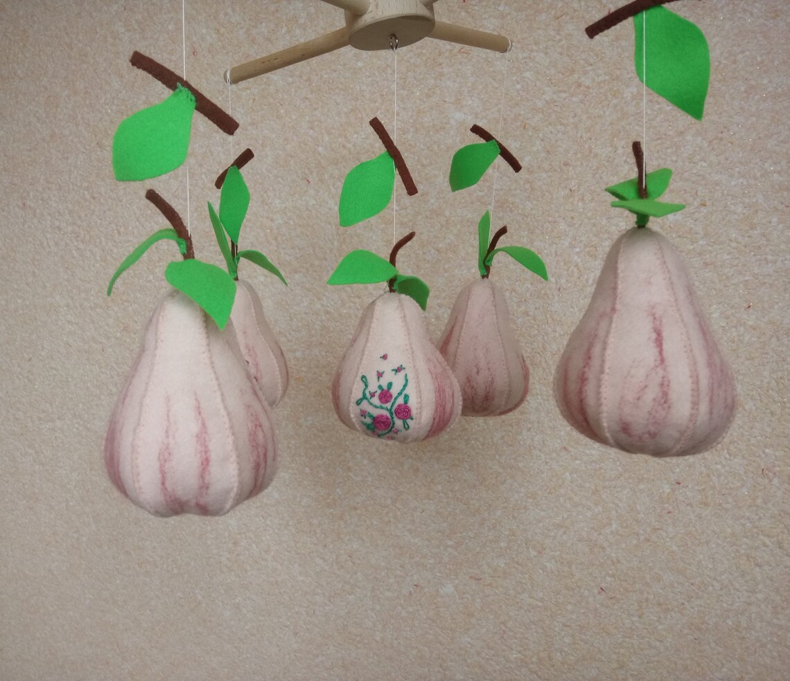 Baby mobile fruits Fruit nursery decor Etsy