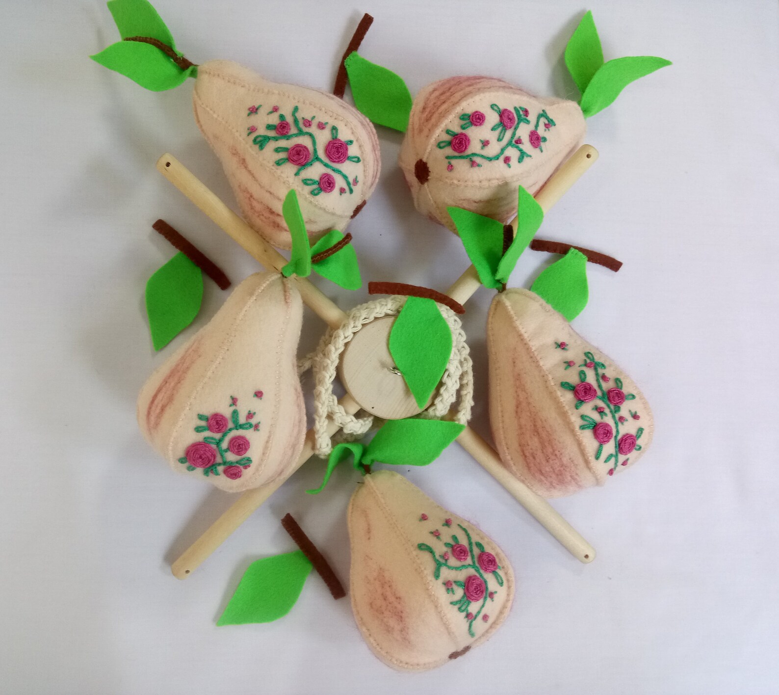 Baby mobile fruits Fruit nursery decor Etsy