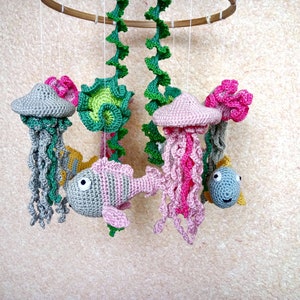Ocean baby mobile, fish baby mobile