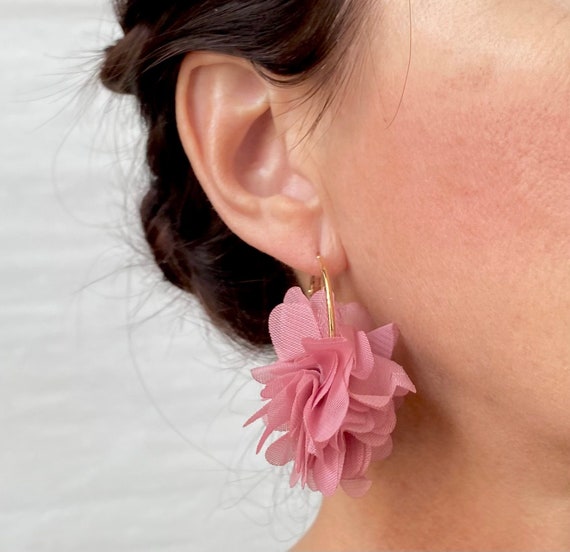 Far Out Flower Fabulous Hoop Earrings – Meghan Fabulous