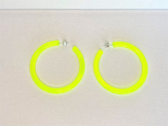 Neon on sale hoop earrings