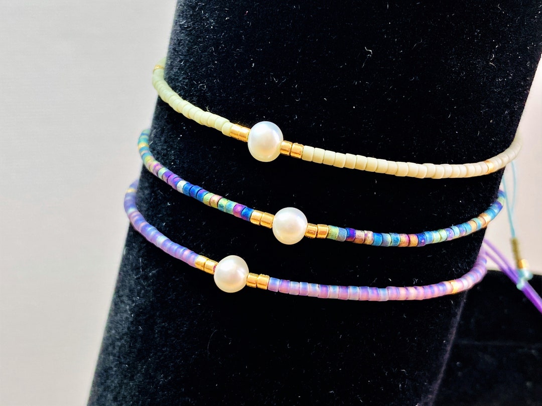 Grace Lee Pearl Silk Cord Anklet