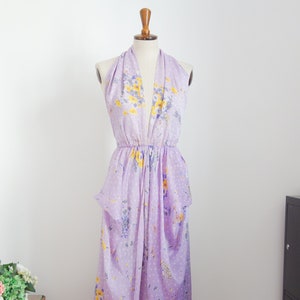 Givenchy designer dress, silk in light lilac, True Vintage