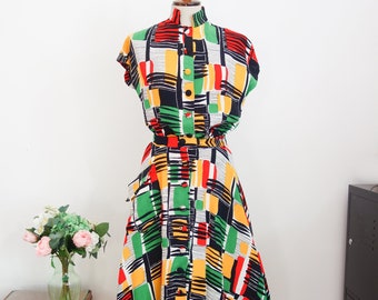 Atomic Print Costume, 50s, Set