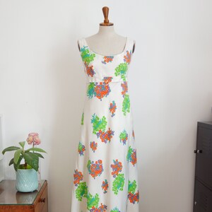 70s summer dress in empire style