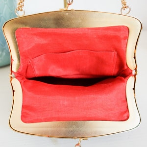 Red velvet bag, 1960s image 4