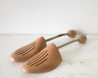 elegant wooden shoe tree